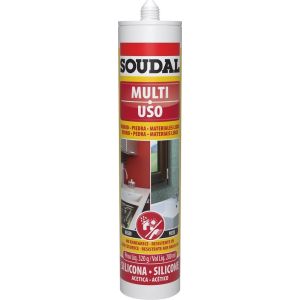 Silicone Acético Multiuso Soudal 280ml Preto
