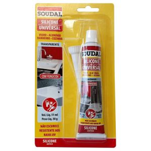 Silicone Acético Universal 50g Incolor Soudal