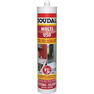 Silicone Acético Multiuso Soudal 320g Branco