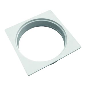 Porta Grelha Pvc 100mm N12 Redução Branco Quadrado Amanco