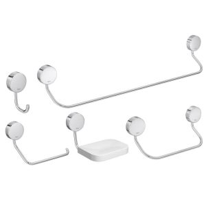 Kit de Acessórios para Banheiro Net 5 Peças Cromado Deca