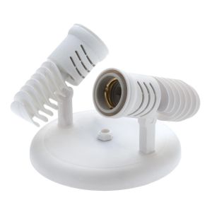Spot 2 Lâmpadas Pop E27 Branco Vitralux