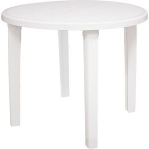Mesa de Plástico Tramontina Cassino Redonda 89cm Branca