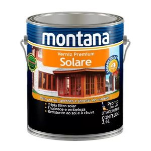 Verniz Solare Premium 3,6L Natural Brilhante Montana