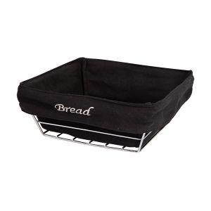 Cesto Organizador para Pães 21x21x7,5cm Cromado Casa&Ideia
