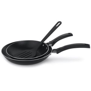 Jogo de Frigideiras Multiflon Gourmet Preta 3 Peças