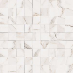Porcelanato Simetria Marble White Retificado Relevo 58,4x58,4 Portinari