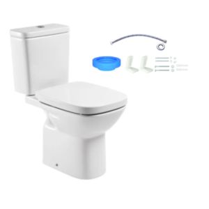 Kit Vaso Sanitário com Caixa Acoplada Acionamento Duplo 3/6L Debba Classic Branco Roca