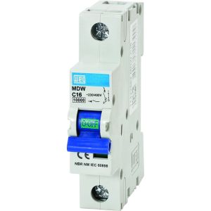 Disjuntor Unipolar 10A Curva C MDW Weg