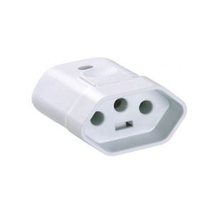 Plugue Fêmea Weg 1 Módulo 2P+T 10A 250V~ Branco