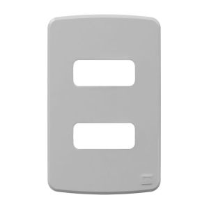 Placa 4"x2" Weg Composé 2 Módulos Cinza