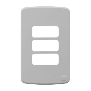 Placa 4"x2" Weg Composé 3 Módulos Cinza