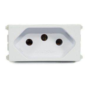 Módulo Tomada 2P+T Weg Refinatto Branco 10A