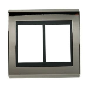 Placa 4"x4" Weg Refinatto Concept 6 Módulos Preta/Titânio