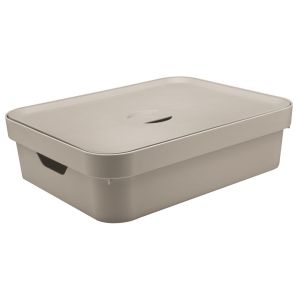 Caixa Organizadora Cube Martiplast 16L 13x45x63,5cm Nude