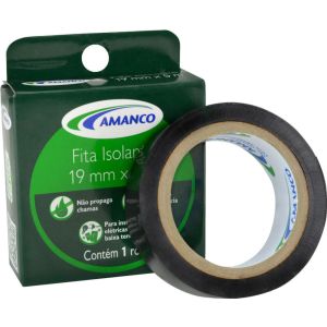 Fita Isolante 19mmx5m Anti-chama Preto Amanco