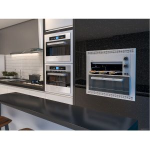 Cooktop a Gás 5 Bocas Vidro Platinium 19784 Preto Bivolt Fischer