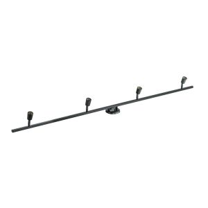 Spot Trilho Vitralux Bali 4 Lâmpadas 2m 20w E27 Preto