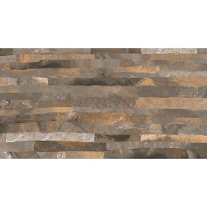 Piso Cerâmico Fileto Marrom Bold Acetinado 31x59 Ilhabella