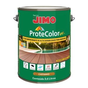 JIMO Protecolor UV Acabamento de Alta Durabilidade Progete e Embeleza Resistente ao Sol Chuva e Maresia Castanho Galão 3,6 Litros