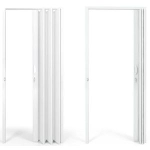 Porta Sanfonada PVC 2,1x0,7m 2050022002 Branca Pro Forma