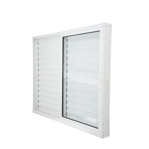Janela Veneziana de Correr Alumínio CRV 100x150cm 3 Folhas Branca 992595