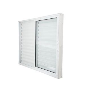 Janela Veneziana de Correr Alumínio CRV Nobre 120x150cm 3 Folhas Branca