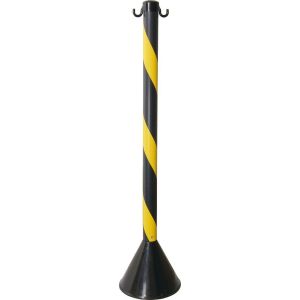 Pedestal de Plástico para Sinalização Vonder 90cm Preto/Amarelo