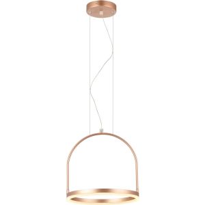 Pendente 1 Lâmpada Cage 35cm Cobre Luz Amarela Avant
