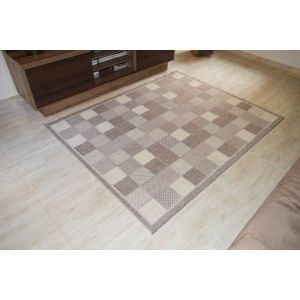 Tapete Rayza 1,5x2m Natural Look Tabuleiro Natural