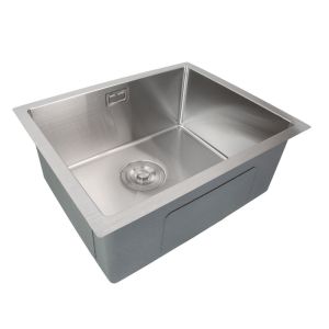 Cuba para Cozinha de Sobrepor/Embutir com Válvula 50x40 Aço Inox Addra