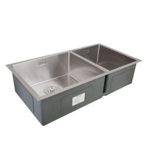 Cuba para Cozinha de Sobrepor/Embutir Dupla com Acessórios Aço Inox 83x45cm Addra
