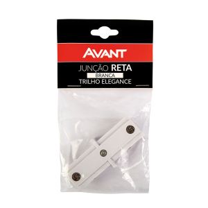 Junção Reta para Trilho Elegance Branco Avant
