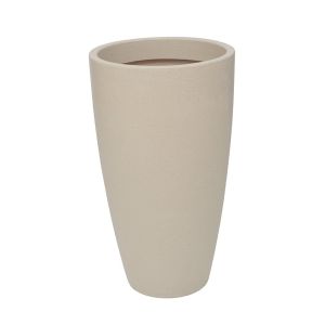 Vaso Malta Cone Redondo 43x76cm Granito Areia Vasart