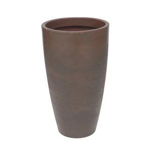 Vaso Malta Cone Redondo 43x76cm Rusty Vasart