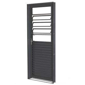 Porta de Abrir Aço CRV Standard Cinza 2,15x0,84m