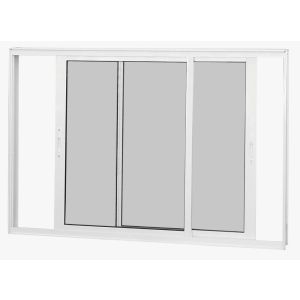 Janela de Correr Alumínio 1,00M X 1,50M 2 folhas Nobre Vl Branca CRV