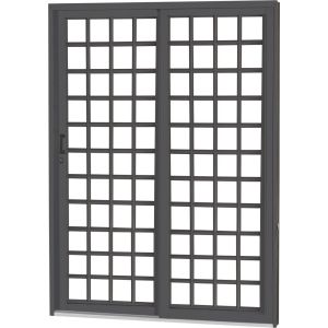Porta de Correr Aço CRV 2,15x1,6m Roma Esquerda R12