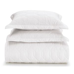 Kit Cobre Leito Queen Karsten Liss 180 Fios Branco 3 Peças