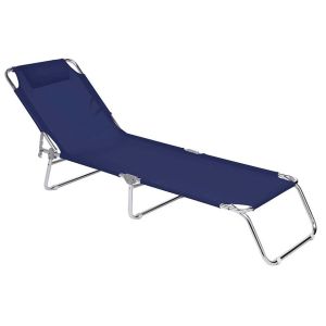 Espreguiçadeira Mor 4 Posições Alumínio Azul Marinho