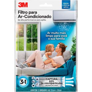 Filtro para Ar Condicionado Alta Performance 2 Peças 3M