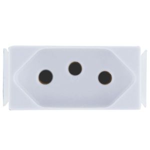 Módulo Tomada 2P+T Tramontina Aria Branco 10A