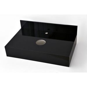 Bancada para Banheiro Moscou 50x80 Preto Málaga