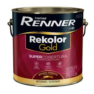 Tinta Rekolor Gold Supercobertura Premium 3,6L Branco Fosco Renner