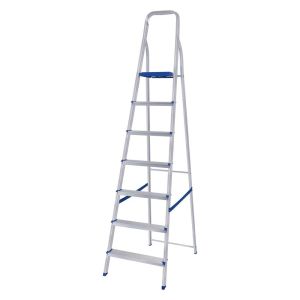 Escada Doméstica 7 Degraus 2m Alumínio Mor