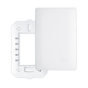 Placa 4"x2" Cega Fame Habitat Branca com Suporte