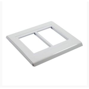 Placa 4"x4" Weg Refinatto 6 Módulos Branca/Branca Horizontal