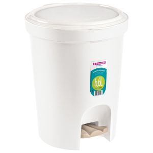 Lixeira Sanremo Redonda com Pedal 6,6L Branca