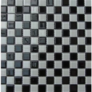 Pastilha de Vidro Miscelânia MPC1006 10064 Preto e Cinza 30x30 Bremen