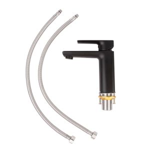 Torneira Misturador Monocomando para Banheiro de Mesa Bica Baixa 1/2" Arion Black Addra